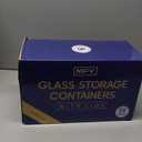 MFY 10-Pack Glass Storage Containers with Lids, Glass Meal Prep Containers Set, Airtight Lunch Containers with Lids, Microwave, Oven, Freezer and Dishwasher Safe, Gray (Grey)