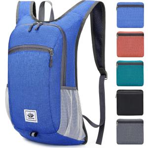 Esup 15L Lightweight Hiking Backpack Foldable Small Travel Backpack Packable Camping Backpack for Women Men (Sky blue)
