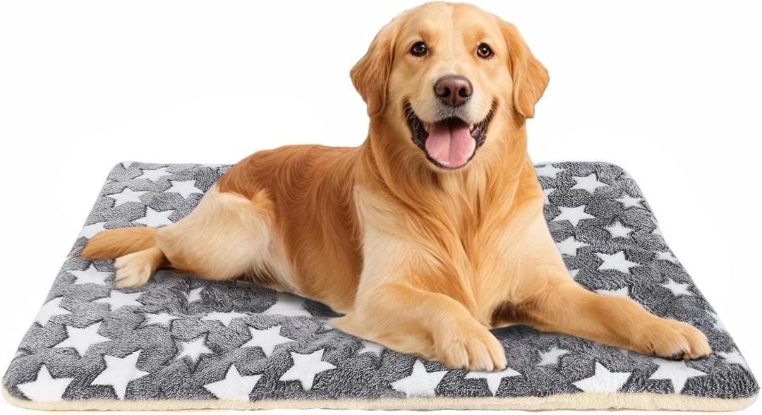 Dog Bed Mat Pet Mat Dog Box Mat Machine Washable Grey (33x23x1.5in)