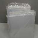 Photo Storage Box, 6 Pack Board Game Storage Containers with Snap-Tight Latch, Plastic Photo Organizers and Storage for Scrapbooks, Card, Papers, Craft (8x10)