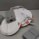 12-Pack 6 Inch LED Recessed Lights 6500K Daylight Ultra-Thin Canless Wafer Downlight with Junction Box, 12W 1050LM Ceiling Lights for Kitchen Living Room Hallway Office&FCC