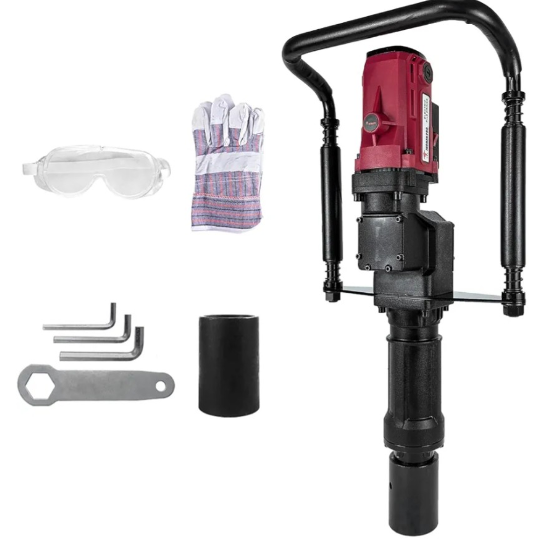 2200W Electric T Post Driver with 2 Sleeves (55/70mm)
110V, 2100BPM, 85J Impact, 2 Sleeves (55/70mm), Ergonomic Handle for Construction Site, Farm Fences, Forestry Seedlings