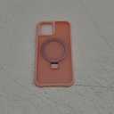 for Magnetic iPhone 12 case, Invisible Stand and Ring Holder, Magsafe Compatible, Military Grade Protection, Shockproof, Men's and Women's 6.1 - Pink