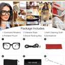 OCCI CHIARI Reading Glasses Women Stylish Square Oversized Readers 1.0 1.25 1.50 1.75 2.0 2.25 2.50 2.75 3.0 3.5 4.0 (Green)