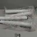 Adjustable Table Legs,Metal Adjustable Height Desk Legs,Adjustable Furniture Legs for Table Computer Desk Dining Table Office Desk(White) (4 pcs 13"-24")