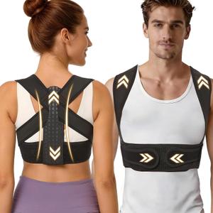 WNIEYO Posture Corrector for Women and Men Back Brace for Women Back Straightener for Effective Lower Back Pain Relief, Scoliosis, and Better Posture Support(L)
