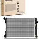 A-Premium Engine Coolant Radiator Assembly with Transmission Oil Cooler Compatible with Mercedes-Benz Models - C300 08-14, C350 10-15, E350 10-14, E400 13-17, E550 10-17, GLK350 10-15