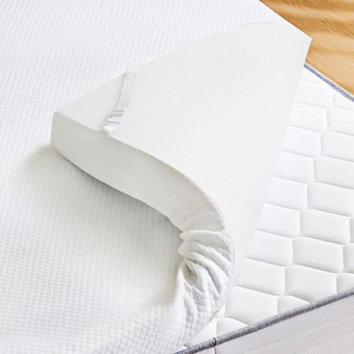 Sweetcrispy Mattress Topper King with Removable Soft Cover, Memory Foam 4 Inch Thick Gel Infused Cooling Toppers Pad for King Size Bed, Sleeper Sofa, RV, Camper, CertiPUR US Certified