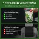Disposable Car Garbage Bin Bags, Vomit Trash Bags made with Recycled HDPE for Boat, Plane, Travel, Camping, Bedroom, Study Room, Office and Car, 20 pcs