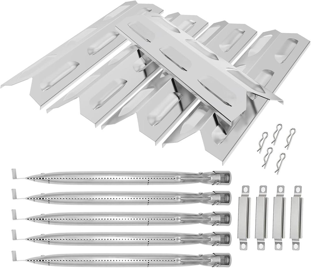 Grill Parts for Kenmore 5 Burner Grill 146.23680310, 146.47469610, 146.30213510, 146.47468610, 640-05057375-7, Heat Plate & Burner Kit for Kenmore Grill Replacement Parts