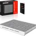 A-Premium Cabin Air Filter w/Activated Carbon Compatible with VW Jetta 1993-2005, Passat 2001-2005, Golf 1993-2006, Beetle 1998-2010, Cabrio 1995-2002 & Audi TT 2000-2006, Replace# 1J0819644