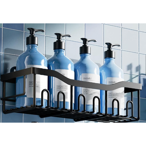 EUDELE  Rustproof Stainless Steel Shower Caddy,  No Drill Adhesive Bathroom Organizer, Space-Saving Shower Shelves for Apartment Essentials, Bathroom/Kitchen Storage Home Decor-L Size