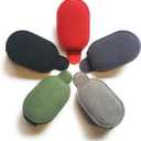 Suede Cloth Magnetic Glasses Clip for Car VisorMetal Frame, Magnetic Adsorption 2 Packs (Black)