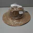 FLUFFY SENSE. Unisex Wide Brim Sun Hat Straw Panama Rancher Fedora Hat for Men Beach Hat for Women (Size M)