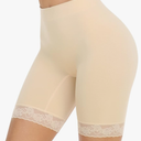 SIMIYA Women's Slip Shorts for Under Dresses, Anti-Chafing Boyshorts Panties Seamless Stretch Lace Underwear L