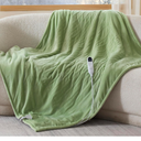 Hansleep Heated Blanket Electric Blanket Twin, Heating Blanket with 9 Heating Levels and 10-Hour Timer Auto Shut Off, Washable Soft Warm Winter Blanket, 62 x 84 Inches, Green