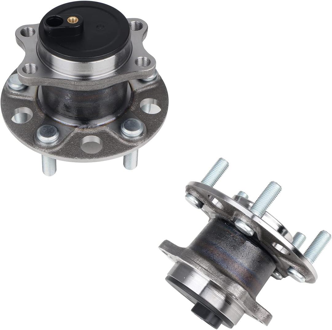 KUSATEC 512332 Rear 2PCS Wheel Bearing and Hub Assembly Compatible with Chrysler 200 2011-2014/Sebring 2007-2010;Dodge Avenger 2008-2014/Caliber 2007-2012;Jeep Compass Patriot 2007-2017, 5 Lug w/ABS