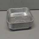 8"x8" Aluminum Foil Pans Disposable - 20 Pack Square Baking Pans Disposable Grill Accessories Meal Prep Containers Heavy Duty Tin Foil Pan for Baking Cake, Oven Cooking, Heating, Storing