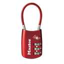 Master Lock 4688D Set Your Own Combination TSA Approved Luggage Lock, 2 Pack, Red