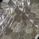 MSI Driftwood Hexagon Glass Mesh Mounted Bathroom Shower Tile Flooring, CASE