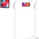 Tablet Floor Stand, Adjustable Universal 360-degree Rotatable Metal Tablet Holder, Phone Stand for iPad/iPhoneX/iPad Pro or Other 4.7~12.9 Inch-Screen Devices 