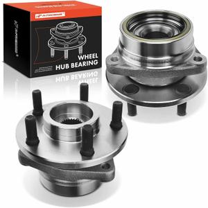 A-Premium 2 x Front Wheel Bearing and Hub Assembly with 5-Lug Compatible with Jeep Wrangler 1987-1989, Cherokee 1984-1989, Comanche 1986-1989