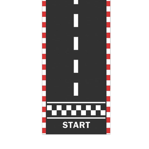 Traffic Cones And Racing Checkered Flags, Race Car Party Decorations 16Ft