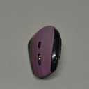 memzuoix Ergonomic Wireless Mouse, 2.4G Optical Cordless, 800/1200/1600 DPI, Vertical Computer Mouse for Laptop, Mac, PC, Desktop (Right Hand, Large) - Purple