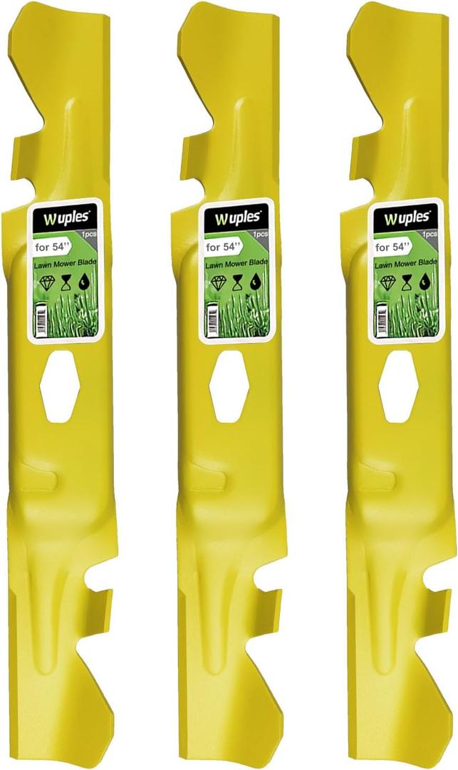 ZT1 54 Mulching Blades 742P05086-X Replacement for Cub Cadet 490-110-F205
742-05530-X Xtreme Blades Fits S-Shaped Hole Replace Ultima ZT1/ZT2 54 Fab XT1 GT54 ST54 ZTS2 54P 54'' Zero Turn Deck,3Pcs