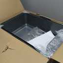 WoofiGo Enclosed Stainless Steel Cat Litter Box with Lid, XL Extra Large Litter Box for Big Cats, Metal Litter Pan High Sided, Never Absorbs Odors, Anti-Urine Leakage, Easy Cleaning, Include Scoop