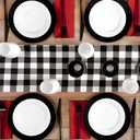 Bluesky Black & White Plastic Plates Combo - 10", 7.5" (36 Pieces) - Premium Quality, Disposable and Lightweight - Perfect for BBQs, Picnics, and Everyday Use