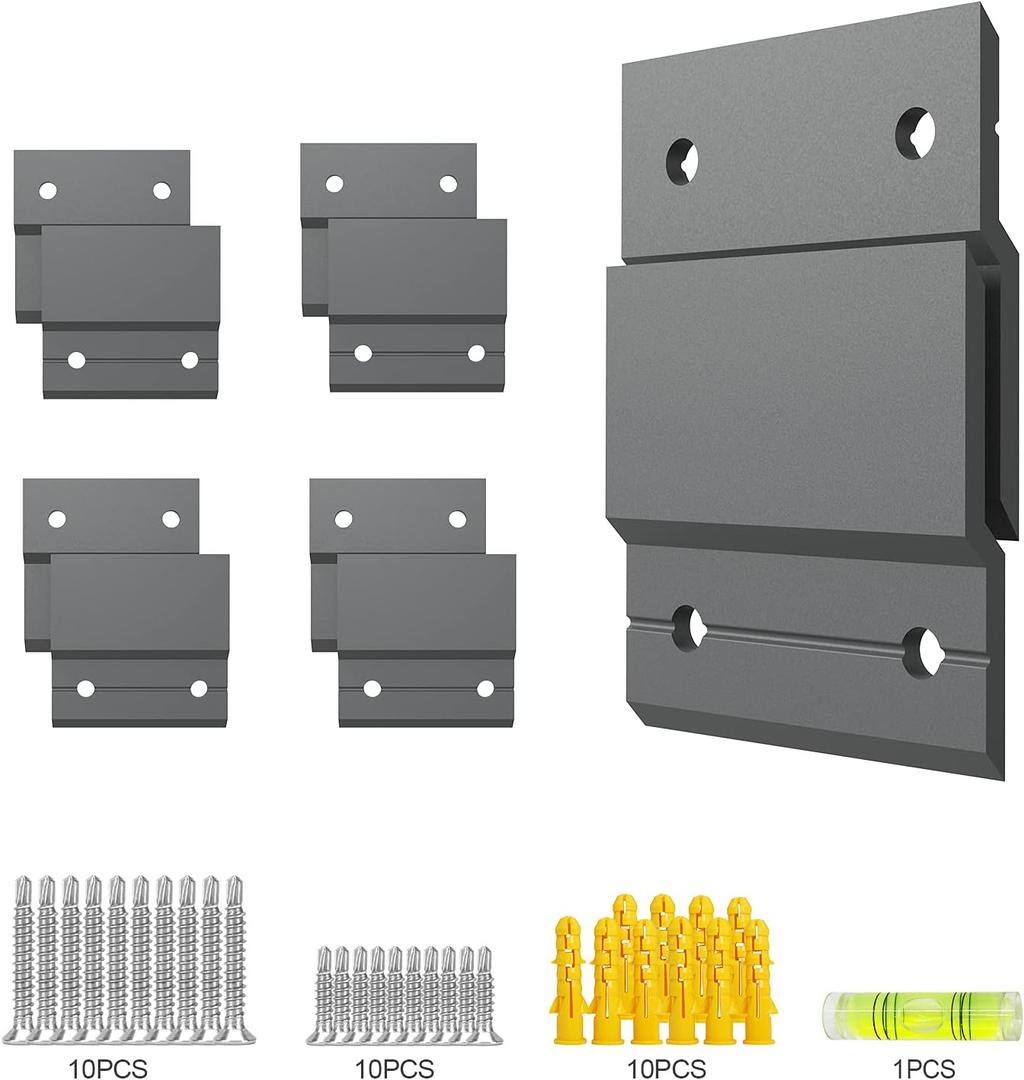 5 Pairs 2 Inch French Cleat Picture Hangers, Picture Hanger French Cleat Hanger, Mirror Brackets Clips for Wall Mounting Hardware, Pictures Mirror Frame Hanging Kit