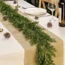 5.9 Ft Artificial Norfolk Pine Garland - Realistic Christmas Cypress Greenery for Fireplace Mantle, Staircase,Centerpiece, Holiday Home Decor, Indoor/Outdoor Use (1, Cedar)