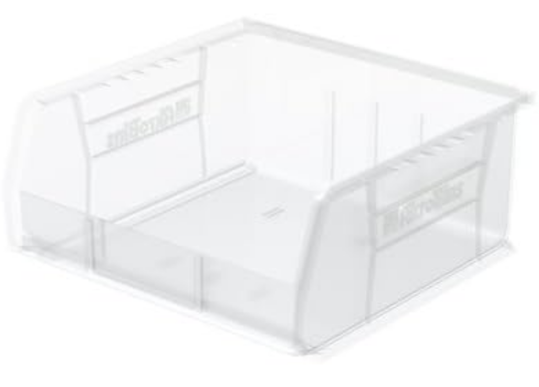 Akrobins Plastic Storage 16"x14"x8" White