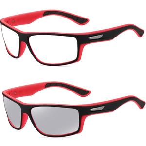 Wraparound full lens Safety Glasses with Readers photochromic Sport Magnifying Safety Reading Goggles for Men Women