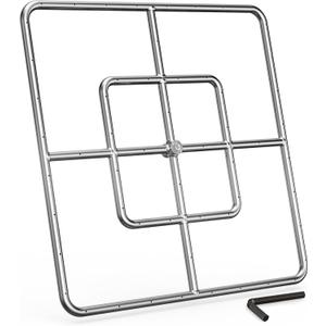 onlyfire 24 Inch Square Fire Pit Burner Ring for Natural Gas & Propane Fire Pit and Fireplace, 304 Stainless Steel DIY Firepit Burner for Both Indoor and Outdoor, BTU 296,000 Max