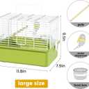 Small Bird cage,Travel Cage for Birds and Small Animals, Parakeet cage,Bird Carrier Travel cage,Bird Travel cage, jaulas para pjaros,Green,(Size:S,M,L) (L)