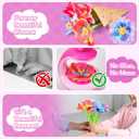 Flower Craft Kit for Kids, DIY Make Your Own Flower Bouquet Set with Reusable Felt Flowers, Arts and Crafts Gift for Girls Boys Ages 4-10