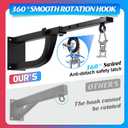 Punching Bag Hanger, Boxing Bag Wall Bracket Heavy Hanger Rated Hanging Stand Silent Rotation for Home Gym Indoor Outdoor Boxing Exercise (W:17.1"-24.8")