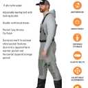 FROGG TOGGS Men's Hellbender PRO Bootfoot Waterproof Fishing Chest Wader for Fishing, Lug Sole, Lug Sole, 13