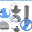 5304507158 Dishwashers Spray Arm Assembly Fit for Frigidaire Dishwashers Lower Wash Arm Assembly with 5304518968 Dishwasher Lower Spray Arm Support and 5304506518 Dishwasher Trap Drain Filter