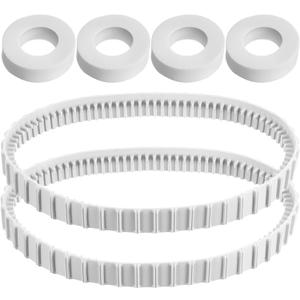 Menkxi 6 Pack Pool Cleaner Accessories Compatible with Maytronics Dolphin Robotic Pool Cleaners 4 Climbing Rings Replacement 6101611-R4 2 Robot Timing Track 9983152-R2