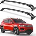 KINGGERI 300lbs Roof Racks Cross Bars Fit for Jeep Compass 2018-2026, Aluminum Heavy Duty Roof Rails Crossbars Rooftop Cargo Basket Carrier Bag Luggage Rails Kayak Canoe Snowboard Skiboard Bike