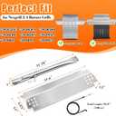 Hisencn 304 Stainless Steel Grill Replacement Parts for Nexgrill 720-0830H, 720-0888, 720-0888N, Grill Burner, Heat Plates, Grill Igniter Kit Replacement for Home Depot Nexgrill 4 Burner Parts