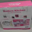 64 PCS Pink Kitchen Toys with Lights Sounds|Mini Kitchen House Furniture Sets for Kids Ages 4-8|Doll Playset Toys for Toddlers 3-5|Birthday Gifts for 3 4 5 6 7 8 Old Girls