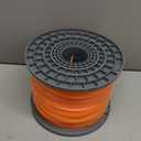 A ANLEOLIFE 5-Pound Commercial Square .095-Inch-by-1280-ft String Trimmer Line in Spool,with Built-in Line Cutter, Orange