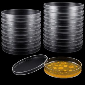 Plastic Petri Dishes with Lids, Single-use Petri DishLaboratory Petri Dish, Clear Stackable Culture Dishes for Lab Experiment, Biology, School Science Project, Myclogy. (36, 90 * 15mm)