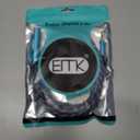 EMK 1/4 to 3.5mm Adapter, 1/4" Female to 1/8" Male Stereo Audio Adapter for Speaker,Amplifiers, Guitar, Home Theater Devices, Laptop, Headphones (6.6FT/2M)