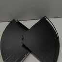 Corner Floating Shelves, Rustic Brown Wood, Set of 2, Wall Mount Storage with Guardrail for Bathroom Kitchen Living Room (Black)