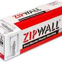 ZipWall PY50 Dust Barrier Plastic Sheeting, White 10ft x 50ft, 3 mil